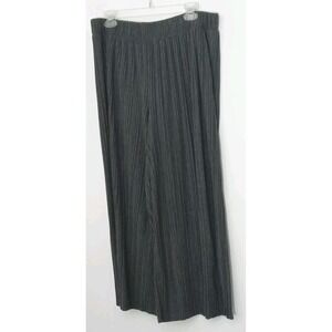 Pure Jill J Jill Pants Women's Size M Dark Gray Pleated Cropped Wide Leg Pre-own
